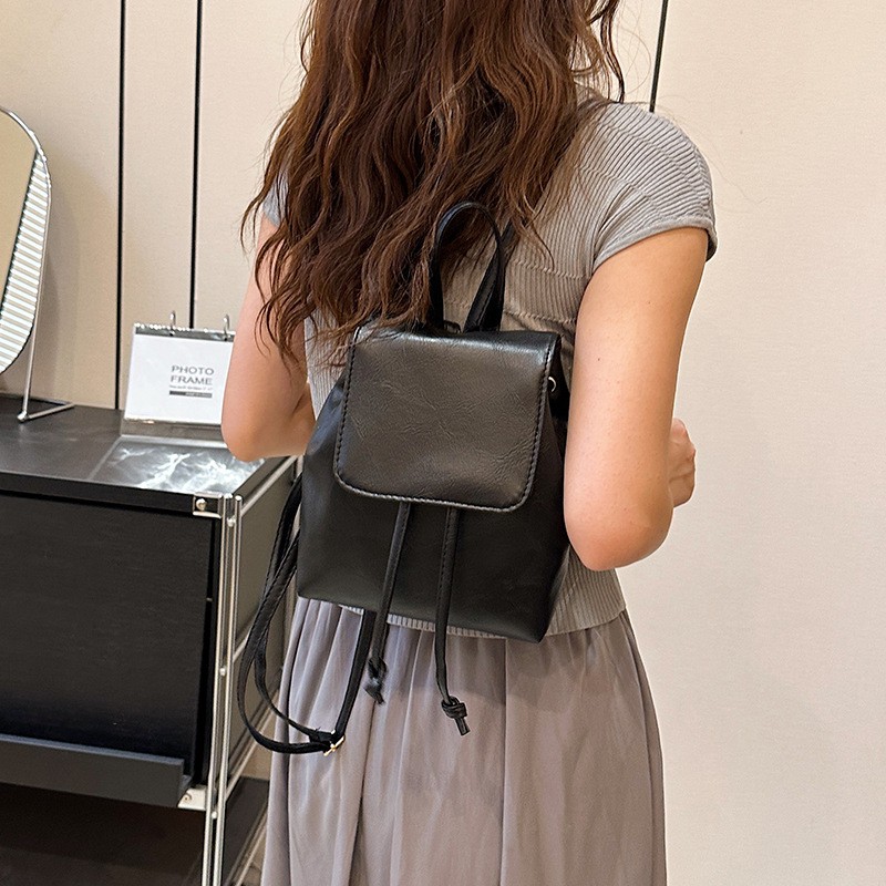 Mochila informal retro sencilla de moda para mujer