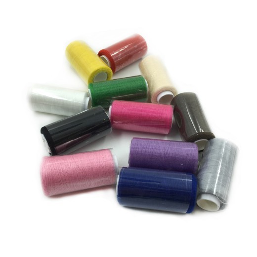 Hilo para coser a mano en caja de 12 colores