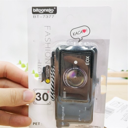 Cinta correctora para estudiantes, papelería de oficina, creativa, divertida, para cámara, cinta correctora, cinta correctora, cinta correctora, caricatura, linda