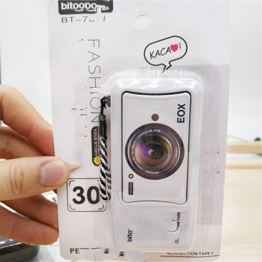 Cinta correctora para estudiantes, papelería de oficina, creativa, divertida, para cámara, cinta correctora, cinta correctora, cinta correctora, caricatura, linda