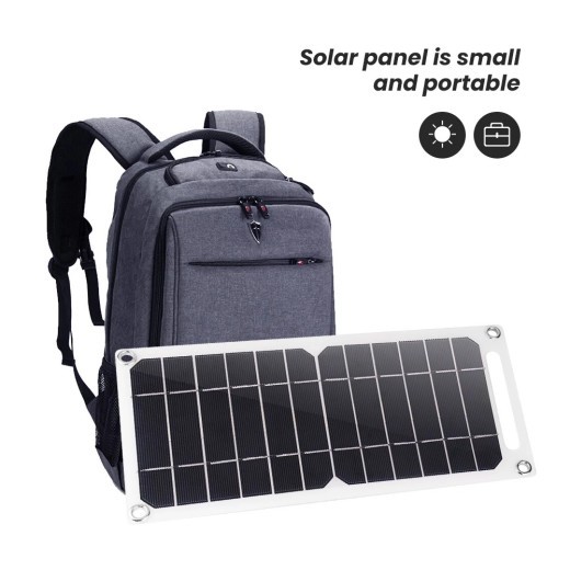 Cargador solar para mochila