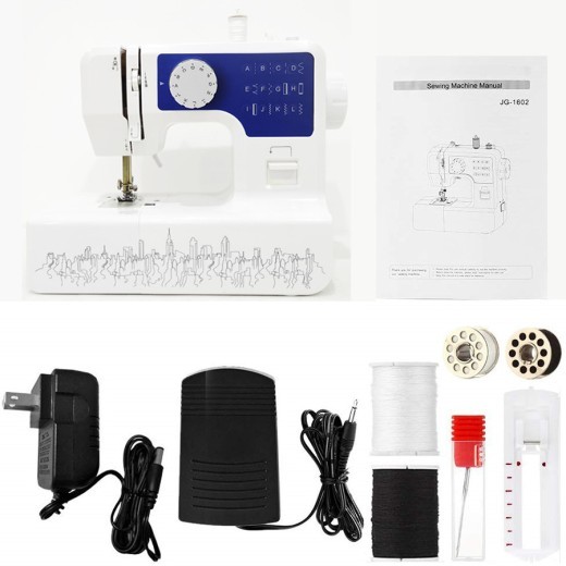 Mini máquina de coser eléctrica multifuncional