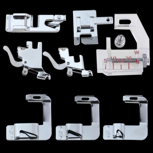 Máquina de coser multifuncional para el hogar Juego de dobladillos