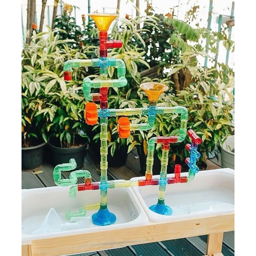 Aquatube Clearview - Juego de 72 juguetes educativos acuáticos para la motricidad fina de los niños