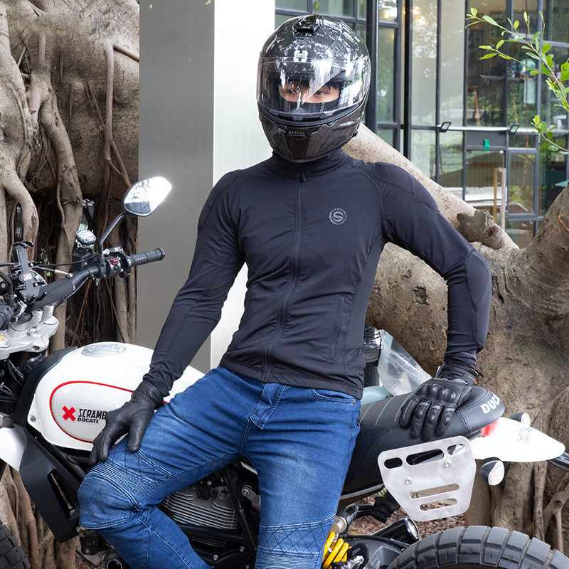 Traje de motociclista Star Knight para hombre, protección anticaídas, reflectante y transpirable.