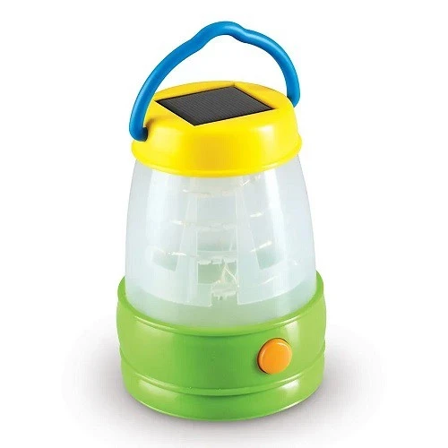 Lámpara solar de aprendizaje para acampar con linterna solar de ciencias primarias