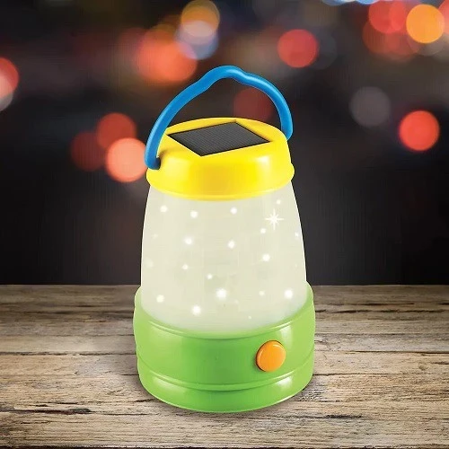 Lámpara solar de aprendizaje para acampar con linterna solar de ciencias primarias