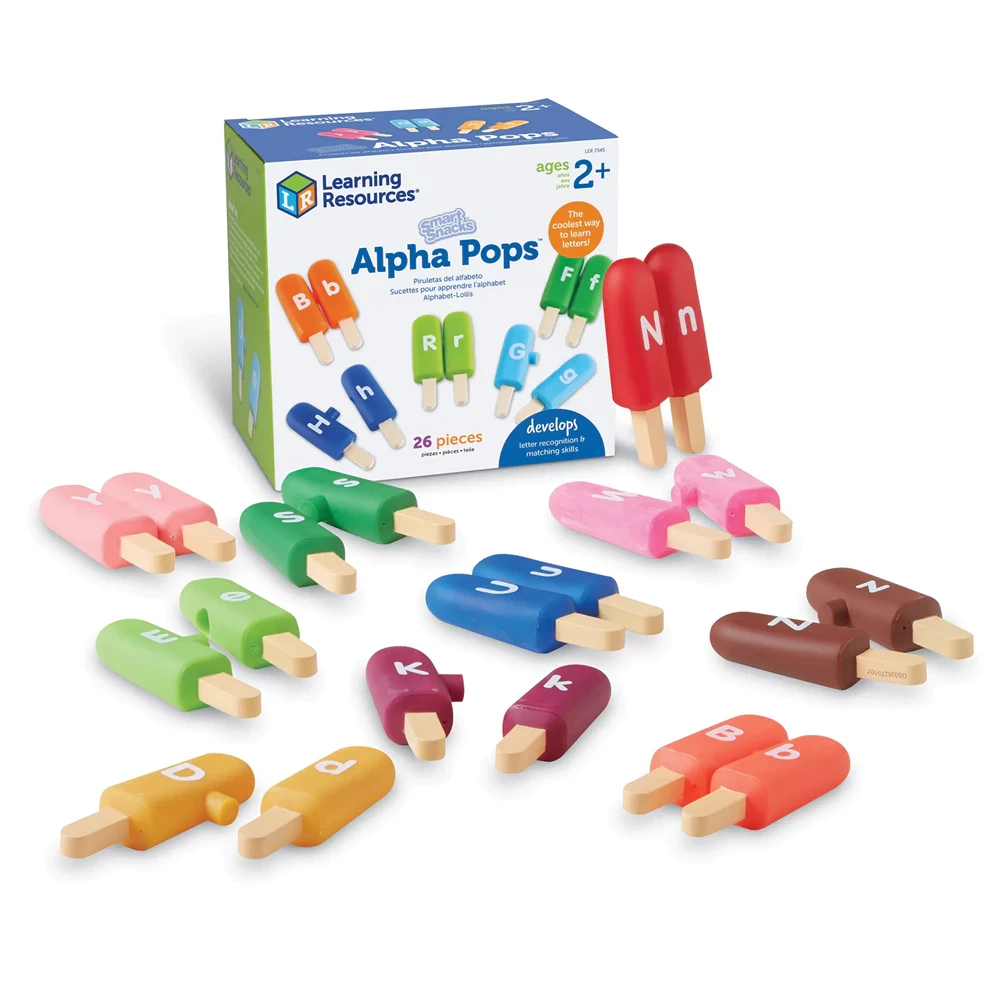Smart Snacks Alpha Pops Alfabeto colorido Aprende a reconocer letras