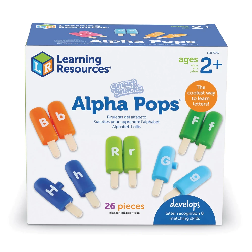 Smart Snacks Alpha Pops Alfabeto colorido Aprende a reconocer letras