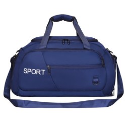 Bolsas de equipaje para mujer, bolso Oxford para hombre, bolso de hombro para gimnasio, mochila deportiva impermeable de viaje con compartimento para zapatos