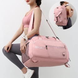 Bolsas de equipaje para mujer, bolso Oxford para hombre, bolso de hombro para gimnasio, mochila deportiva impermeable de viaje con compartimento para zapatos