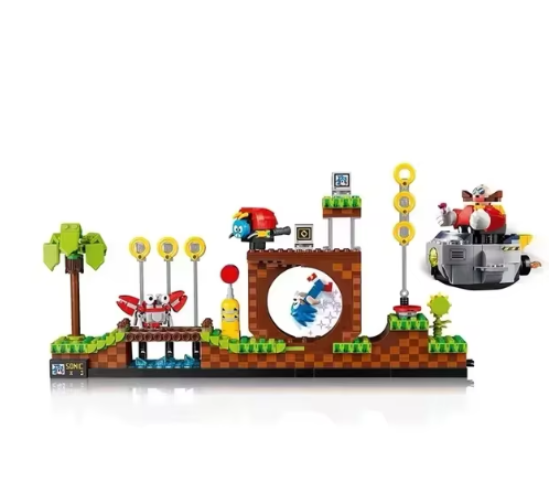 Nuevas ideas compatibles con 21331 1125 piezas Pop Game Green Hill Zone, juego de construcción de modelos, bloques de construcción, kits de juguetes para niños, regalo para niño