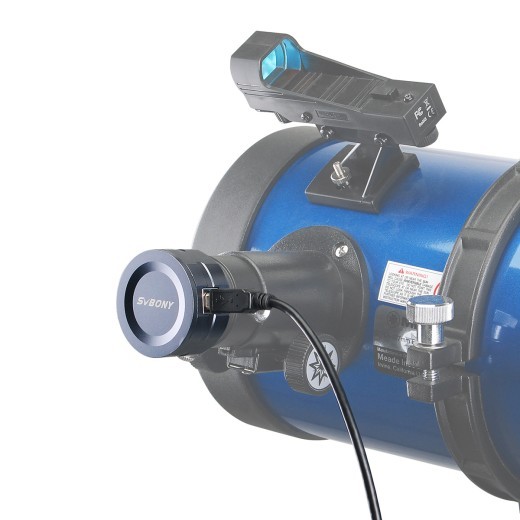 Telescopio astronómico con ocular electrónico de 125 pulgadas