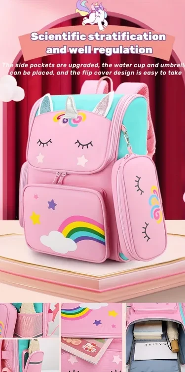 Mochila escolar con ruedas para niñas, de gran capacidad, de doble uso, con dos ruedas, desmontable y ligera para subir escaleras.