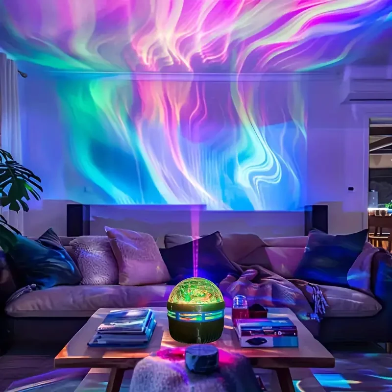 Proyector de luz LED de ambiente Aurora con control remoto RGB, Galaxy Star
