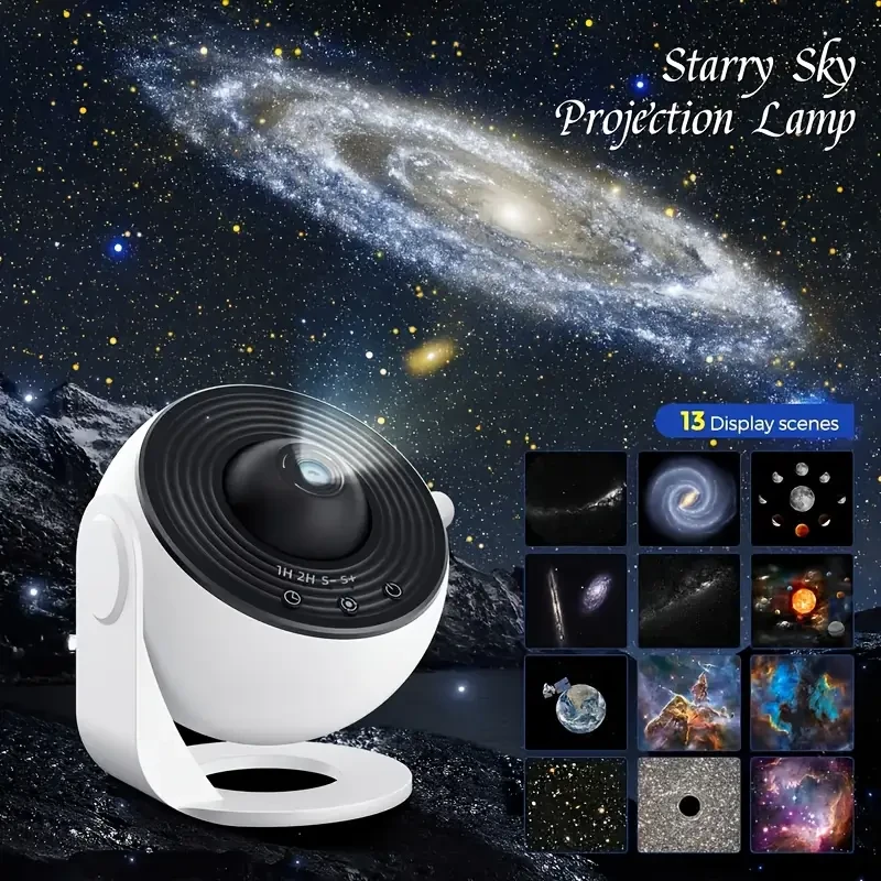 Proyección LED de atmósfera de cielo estrellado con colores RGB para dormitorio