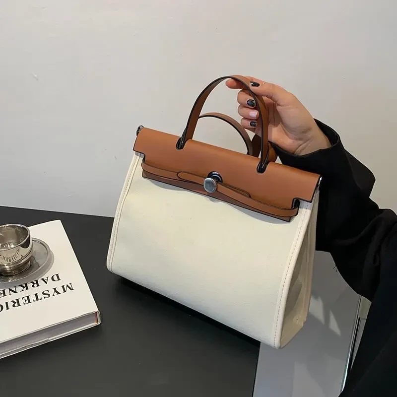 Bolso de mano sencillo de gran capacidad