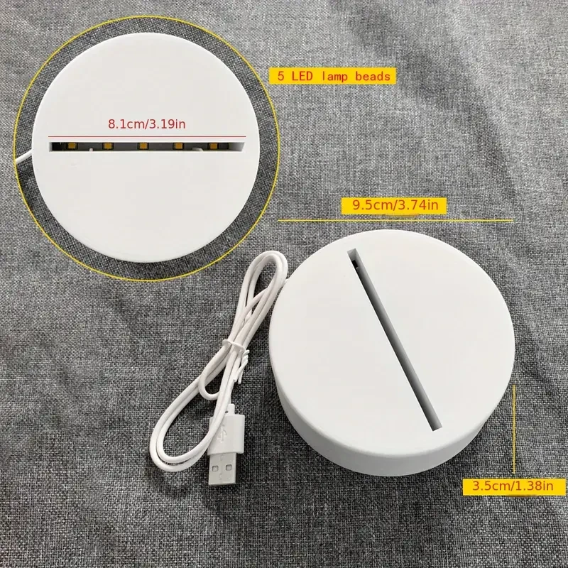 Tablero de notas con luz LED nocturna creativa y mensaje USB