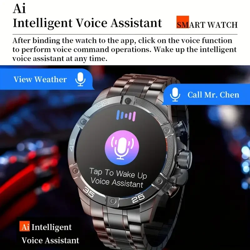 Reloj inteligente 2024 para hombre, con llamadas inalámbricas, pantalla HD de 360 x 360, 1,53 pulgadas, reloj inteligente de negocios, deportivo, rastreador de actividad física, regalo para el Día del Padre.