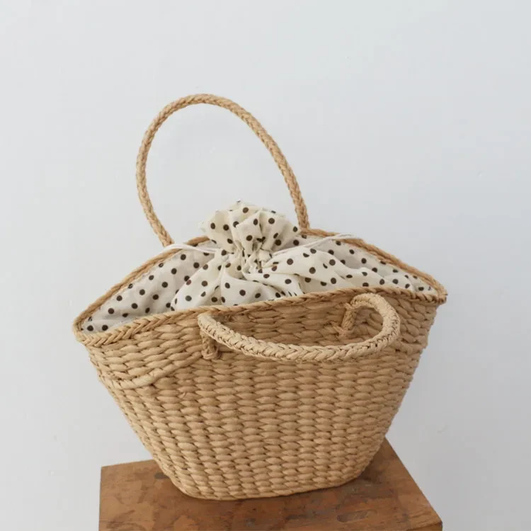 Bolsos de mimbre de moda para mujer