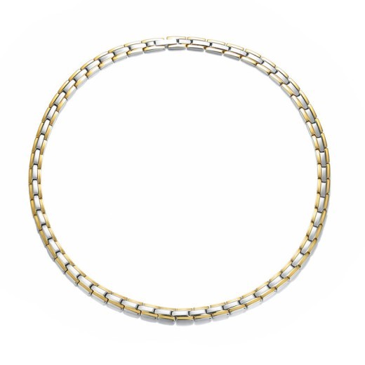 Collar con imán de acero inoxidable y titanio, joyería de hip hop