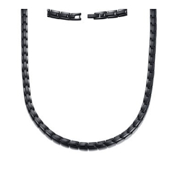 Collar con imán de acero inoxidable y titanio, joyería de hip hop