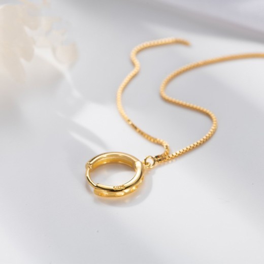 Clip para orejas de plata S925 para mujer, estilo coreano.