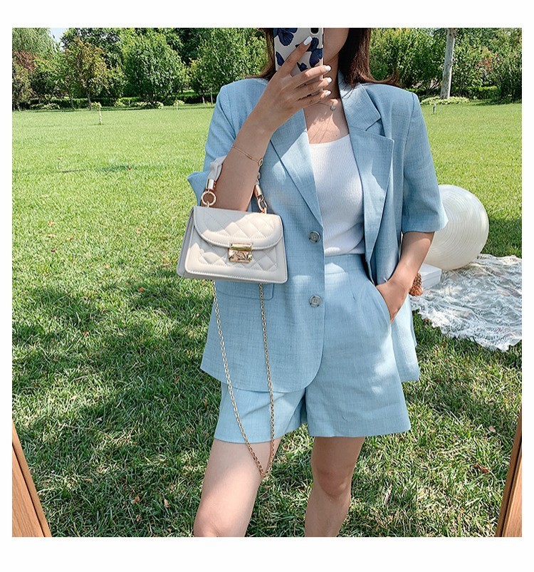 Bolso bandolera de cadena de verano para mujer, pequeño, cuadrado, con rombos, color rojo