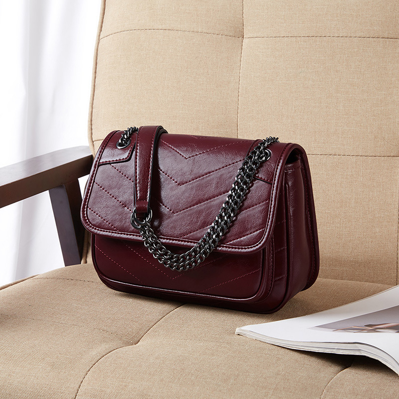 Bolso de mujer Bolso de piel de vacuno Bolso de hombro de mujer