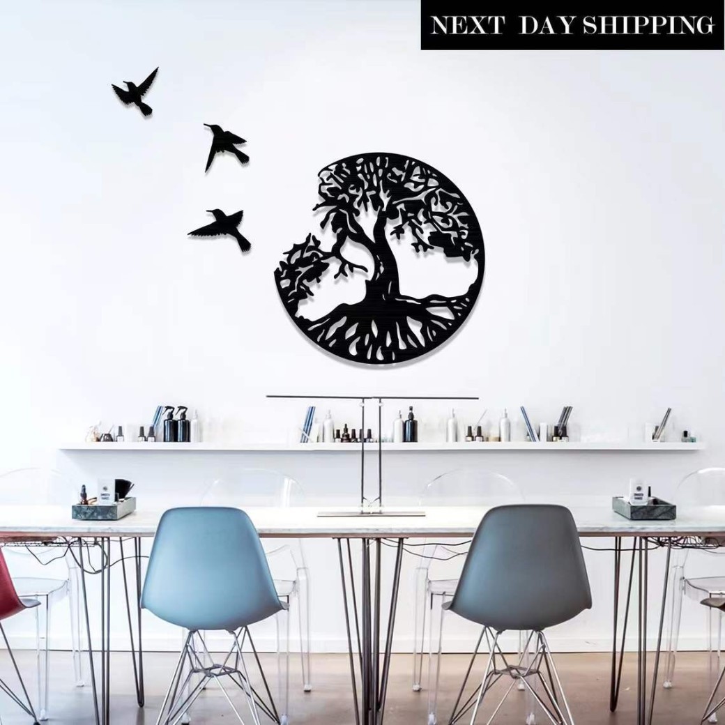 Arte decorativo de pared de hierro para colgar en la pared