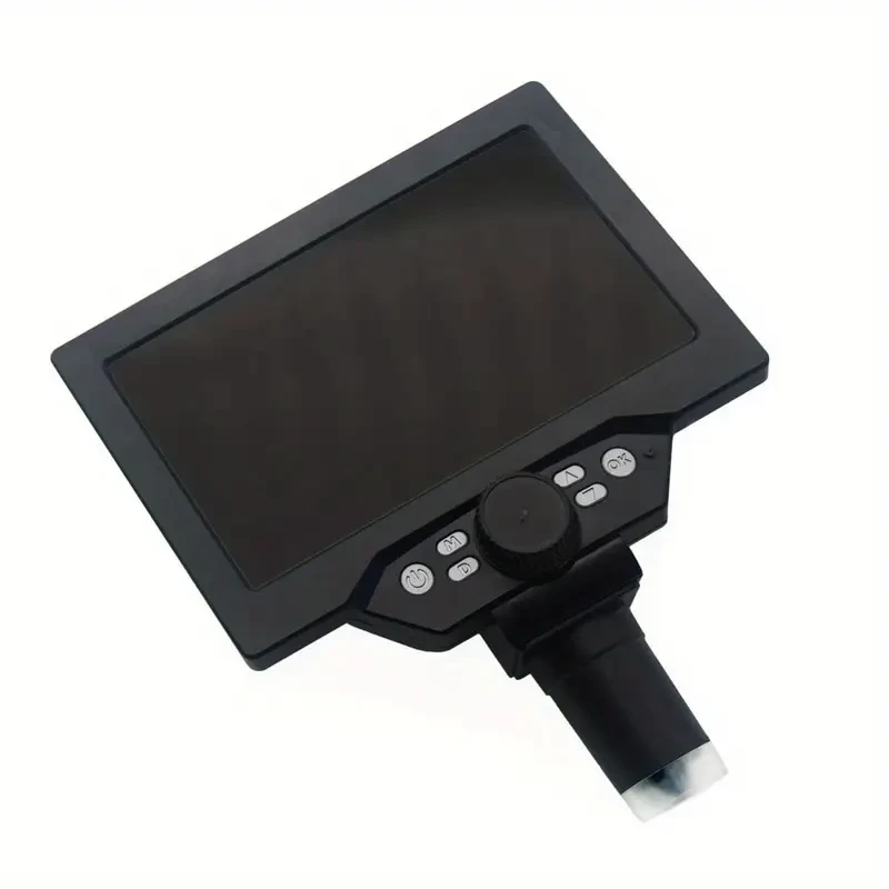 Microscopio digital Lixada G1200, pantalla LCD de 17,78 cm, 12 MP, zoom de 1-1200X, soporte de aluminio, luces LED duales, ideal para ocasiones especiales, ideal para Año Nuevo, Halloween y Navidad. Herramienta educativa para pasatiempos.