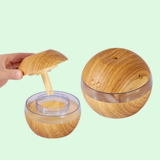 Humidificador doméstico con vetas de madera