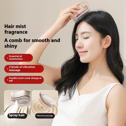 Spray para el cuidado del cabello, peine masajeador, cabezal de cuidado, peine meridiano