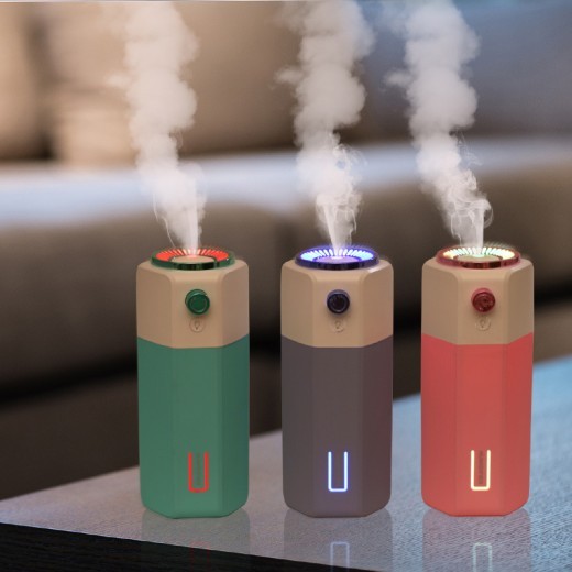 Humidificador USB mini para oficina y coche con pulverizador ajustable