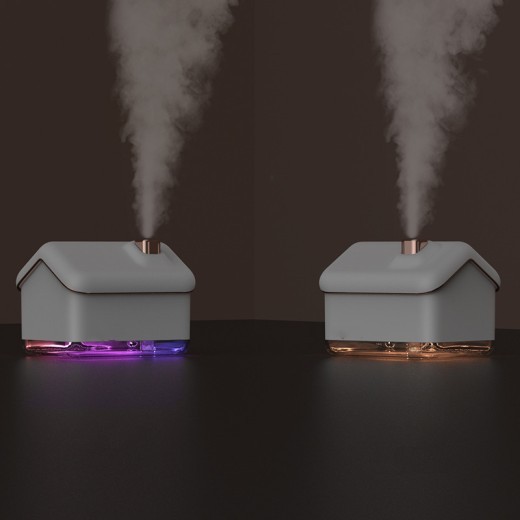 Humidificador de aire, difusor de aceites esenciales, 300 ml, generador de niebla ultrasónica, humidificador, lámpara LED, difusor de aroma eléctrico