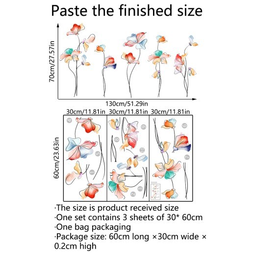 Pegatinas de pared para decoración del hogar con fondo de pared
