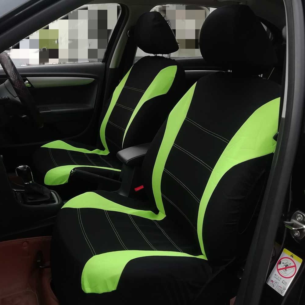 Funda de asiento de coche de 5 plazas, juego completo, cojín delantero y trasero, protector de poliéster