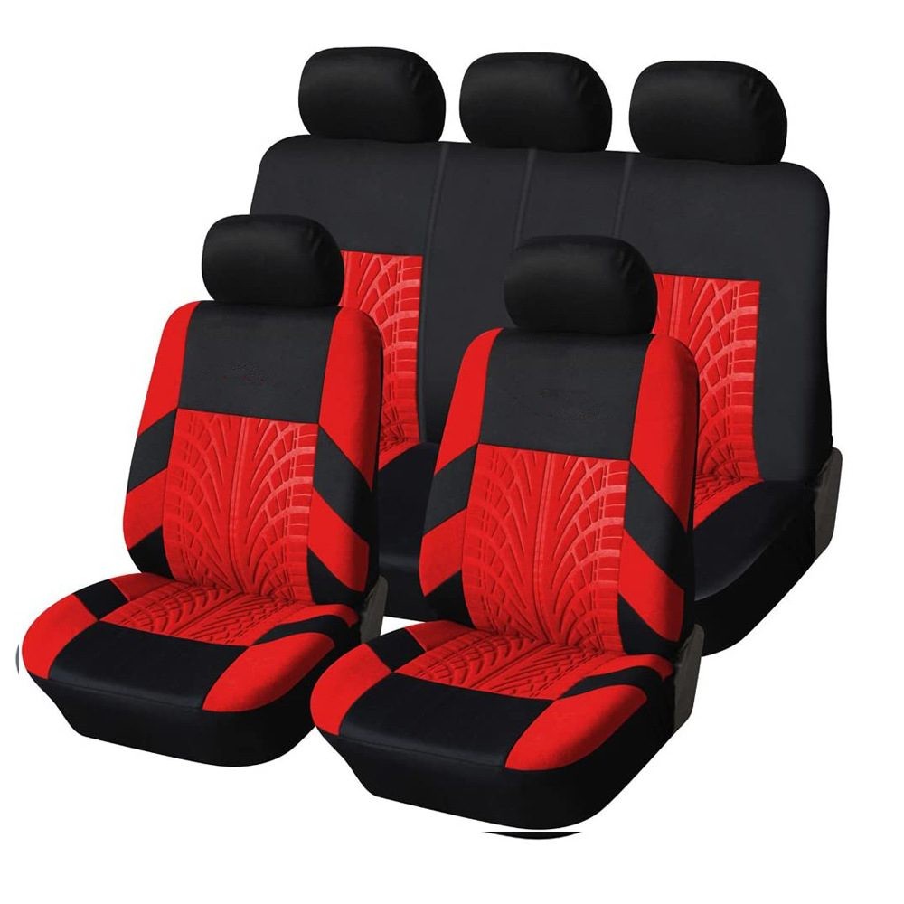 Funda de asiento de coche de 5 plazas, protector de cojín de poliéster
