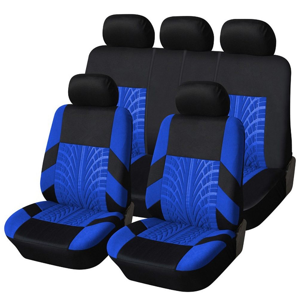 Funda de asiento de coche de 5 plazas, protector de cojín de poliéster