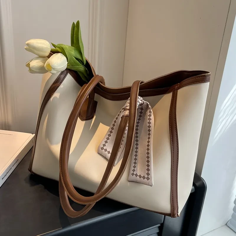 Bolso de hombro tipo tote para mujer, combinable con todo