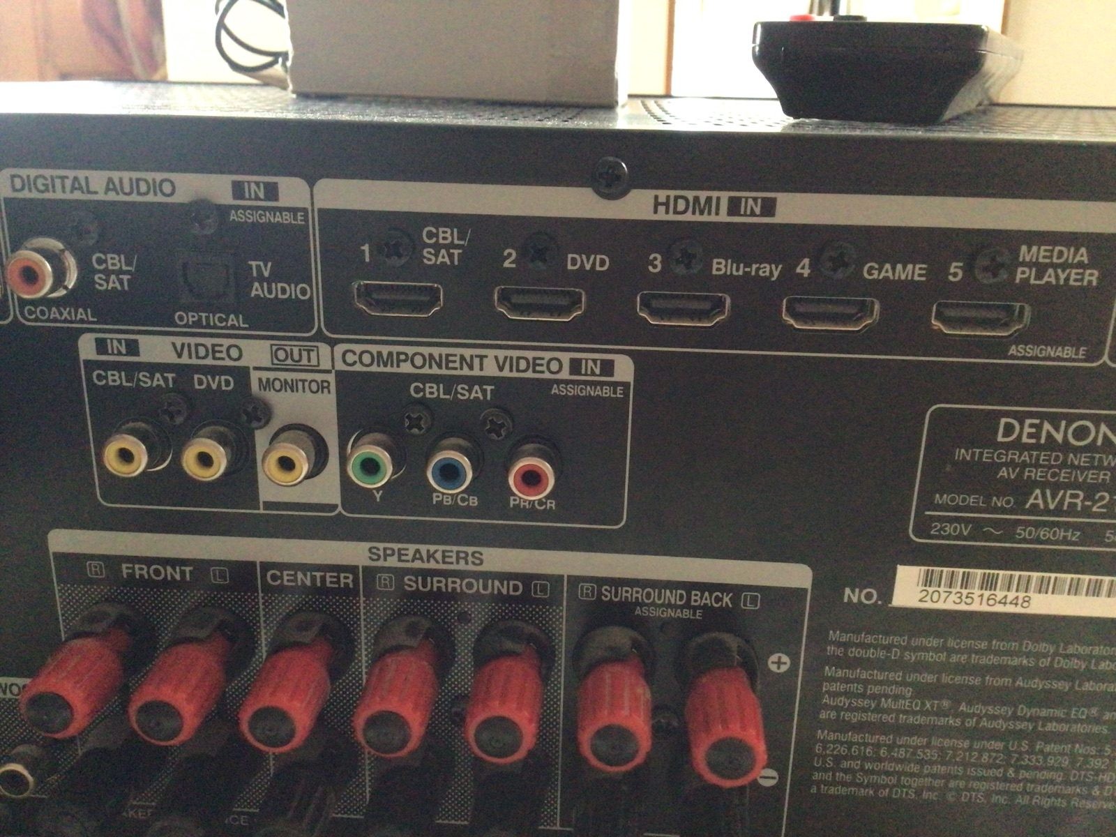 Amplificador Denon AVR2113