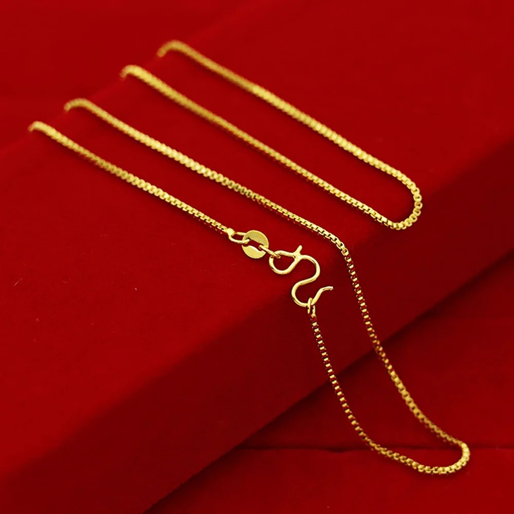 Collar chapado en oro amarillo de 18 quilates para mujer