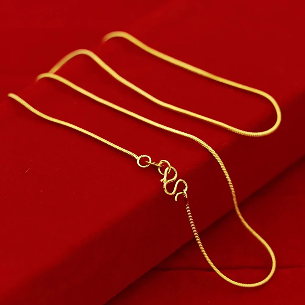 Collar chapado en oro amarillo de 18 quilates para mujer