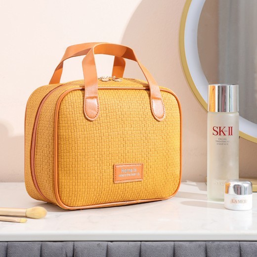 Bolsa de almacenamiento de cosméticos portátil de alta calidad y gran capacidad. Bonita.