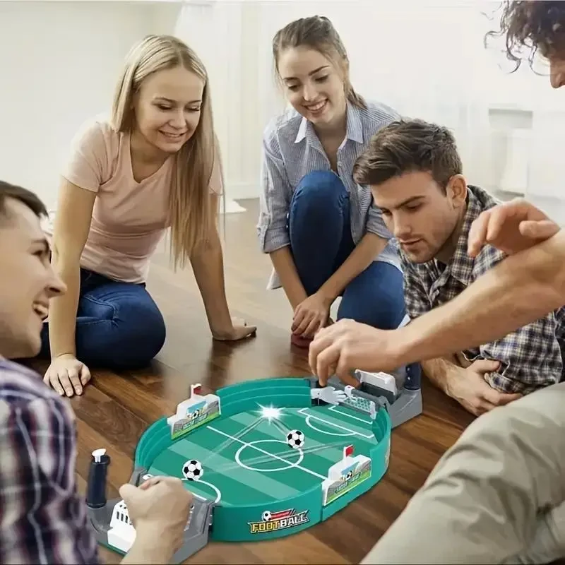 Juego de fútbol de mesa para 2 jugadores con 4 pelotas: ideal para divertirse en fiestas y estimular el cerebro. ¡Ideal para regalar en Navidad!