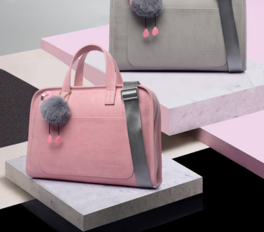 Bolso para portátil de cuero impermeable y moderno para mujer.