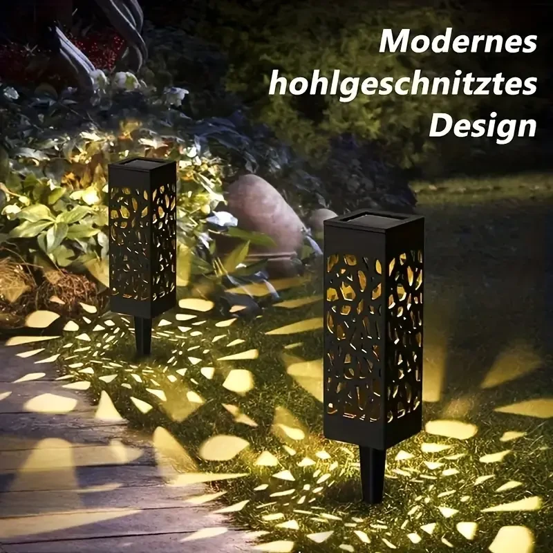 Iluminación LED solar para jardines paisajísticos