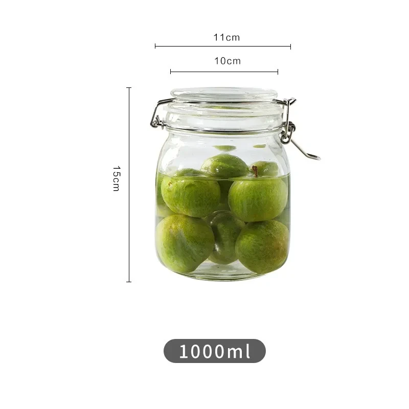 Round Glass Jar