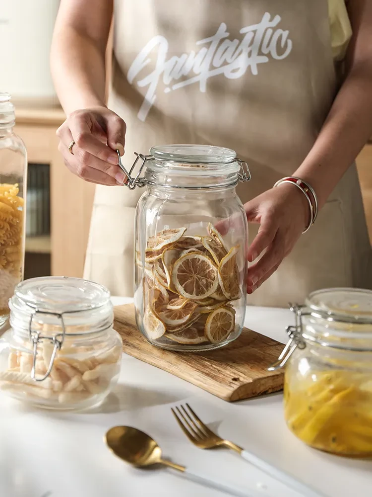 Round Glass Jar