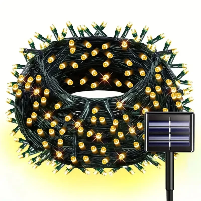 Cadena de luces LED con energía solar de 300 LED